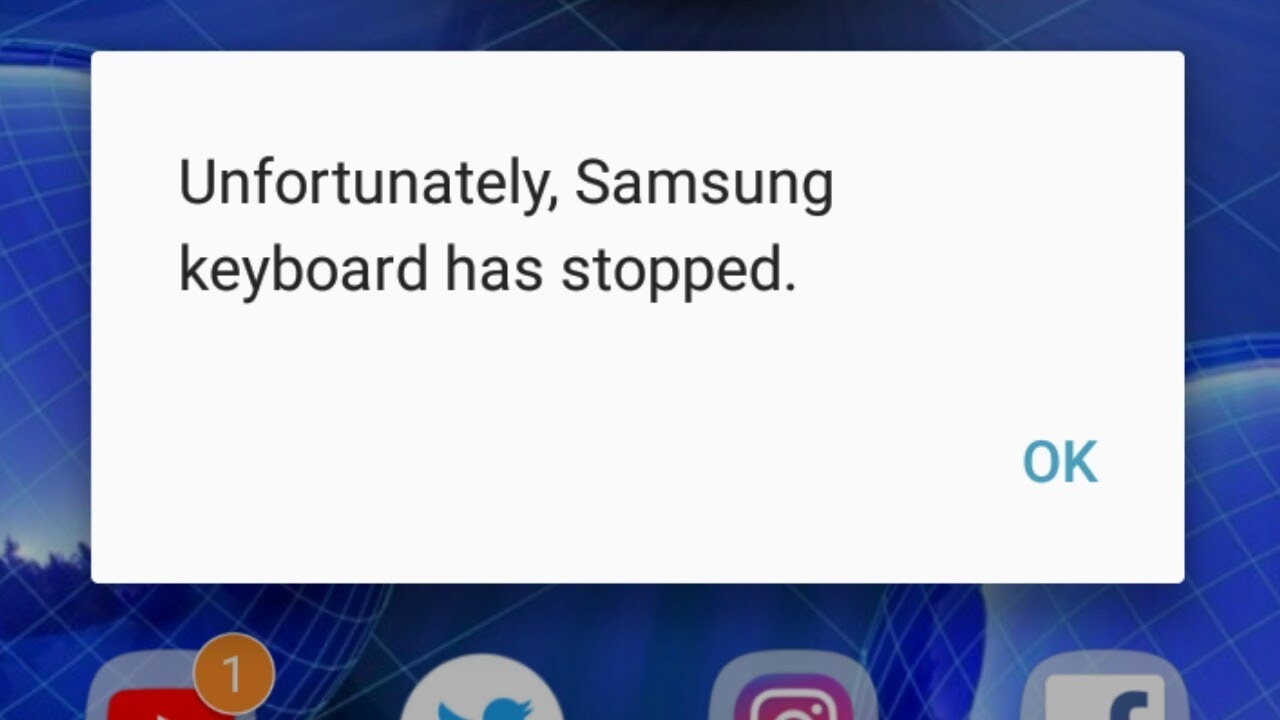 Android keyboard has stopped