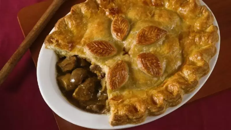 Many Varieties of Humble Meat Pie in British Food