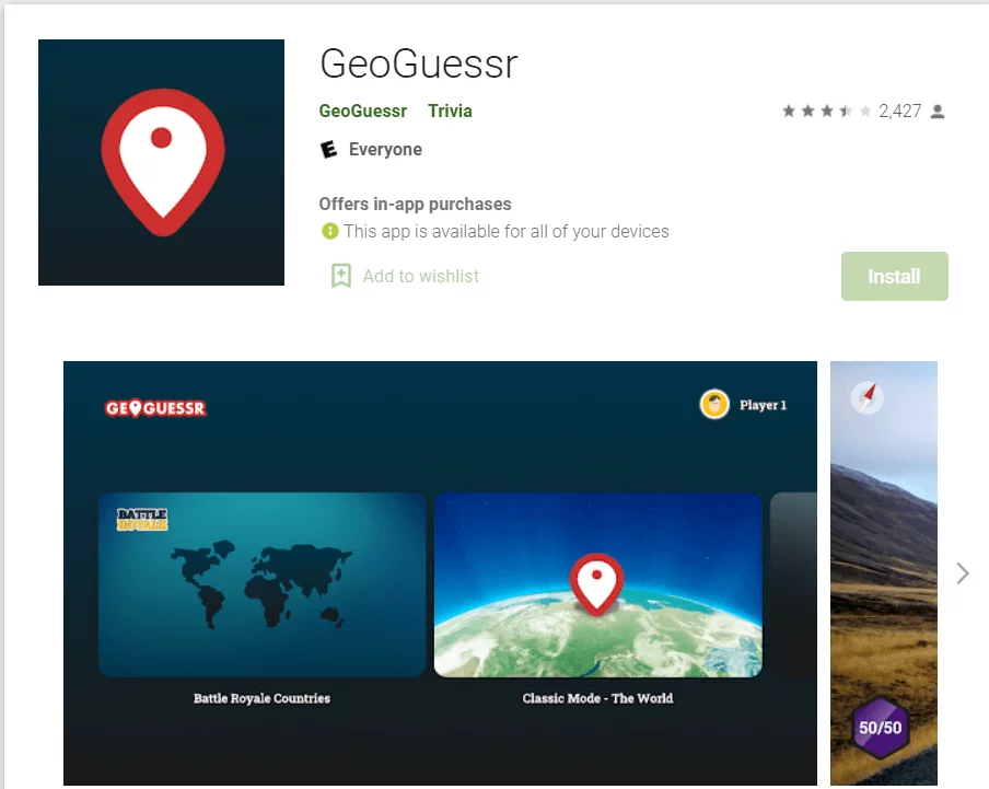 GeoGuessr app