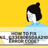 How to Fix pii_email_c33e8065daa210a24311 Error Code