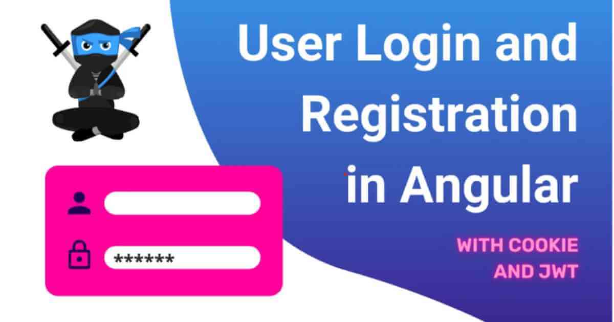 What are the angular user login and registration guide cookies and jwt?